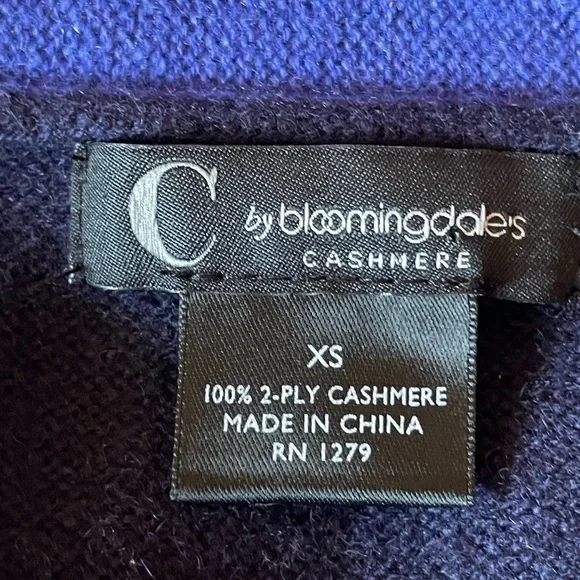 C by Bloomingdale’s cashmere cardigan - Picture 3 of 4